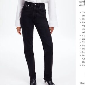 Madewell 90’s Straight leg jeans Black Size 26